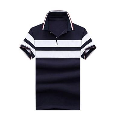 China Anti-pilling Men's Polo Shirt Breathable Cotton Short Sleeve Men's Casual Turn-Down Collar T-Shirt for sale