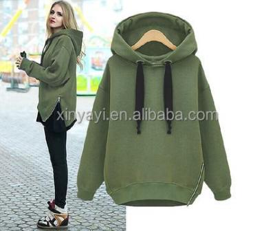 China Wholesale high quality low price custom anti-pilling women hoodies with fleece for sale