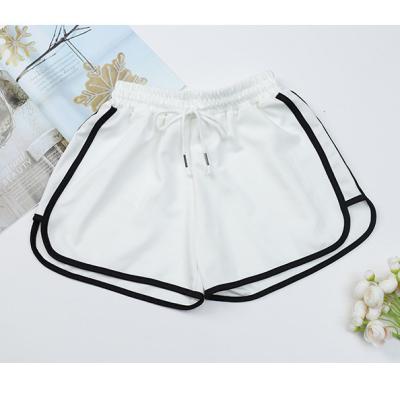 China Fashion Anti-wrinkle Women Summer Stretch Waist Casual Elastic Booty Shorts Female Black White Loose Beach Shorts for sale