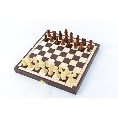 China Educational Smart Toy Wood Chess Game Set with Wooden Pieces and Chessboard for sale