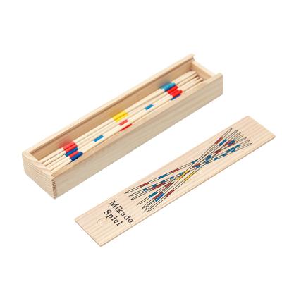 China 2021 eco-friendly mikado wooden game with wooden box for sale