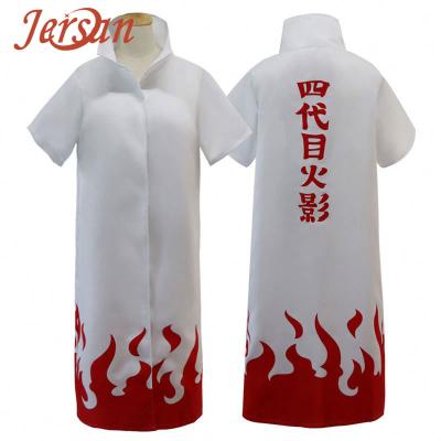 China Popular Anime 6th Cosply Jacket 4th and 7th Yondaime Hokage Cosplay Costume Ninja Wind Coat Cloak Dust Coat Uniform Jacket for sale