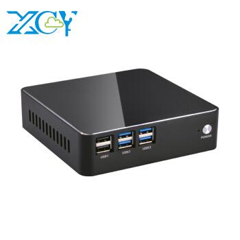 China Fan+Aluminum alloy metal case XCY mini PC mini projector computer core i5 5200u X86 fanless itx motherboard for sale