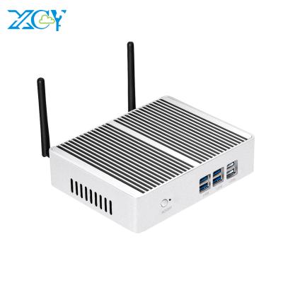 China Fanless+Aluminum Metal Alloy Mini PC Case XCY Mini Ordenador de sobremesa I3 5005U Core i3 Laptops and Computers Desktops for sale