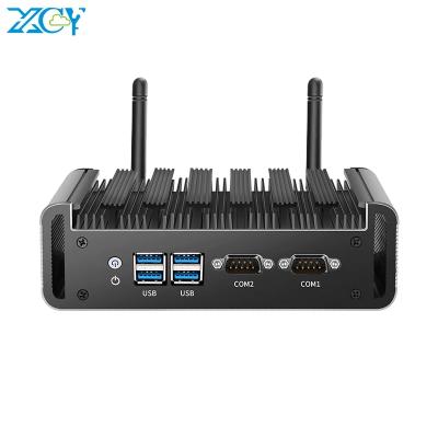 China Intel Core i3 4010U i5 4200U i7 4500U Linux 2x RS232 Industrial Dual mSATA LAN HD-MI VGA 4xUSB3.0 WiFi DDR3L Mini SSD Fanless PC for sale