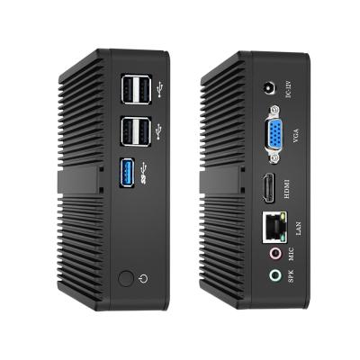 China For Home and Student Fanless Mini PC Computer Intel Ce-leron J1900 Win10 Linux HTPC Nettop 5xUSB H D VGA 300Mbps WiFi NUC Contract PC for sale