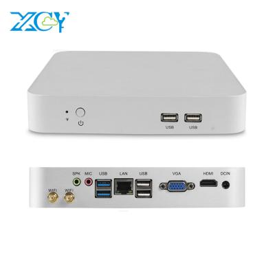 China Mini Business Quad Core Intel Celeron J1900 Mini PC Home Office Barebone HTPC Nuc Computer System with HD VGA WiFi USB LAN for sale