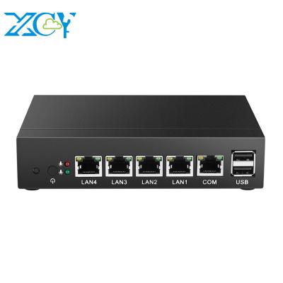 China Pfsense Computer Firewall Ethernet Partaker J1800 4 Fanless+Aluminum Alloy Metal Case XCY Mini PC Fanless PC for sale