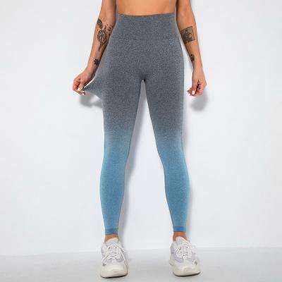 China 2021 Gaiters Gym Fitness Outdoor Sports Ombre Yoga Antibacterial Soft Comfortable Long Pants Good Quality for sale