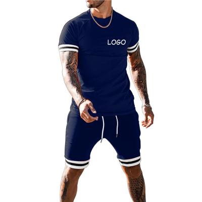 China 2021 New Style Hot Selling Fashion QUICK DRY Quick Drying Sport Clothes Gym Fitness Sets Men's 2 Piece Short Set for sale