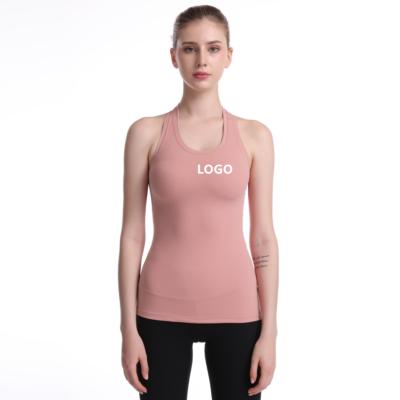 China Sleeveless High Elastic Crop Wear Fitness Women Sports Yoga Bra Breathable Hot Selling Active Top for sale