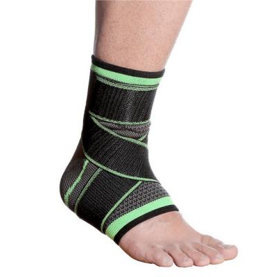 China Huanwei Breathable Adjustable Elastic Ankle Support Bandage Volleyball Basketball Bands Heel Protector for sale