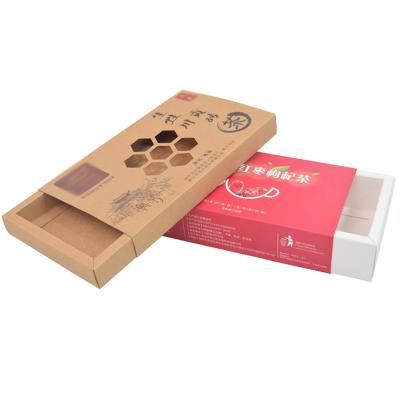 China Recycled Materials Drawer Boxes Hot Sale Hard Paper Toy Lipgloss Drawer Box for sale