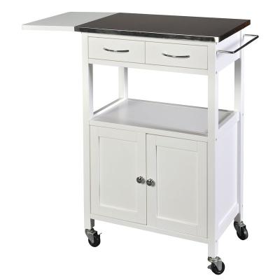 China 2020 MDF Best Selling High Quality Stainless Steel Kitchen Cart Made in China for sale