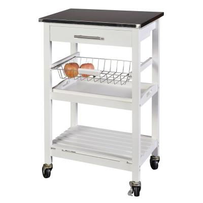 China MDF factory direct sale high quality stainless steel kitchen cart for sale