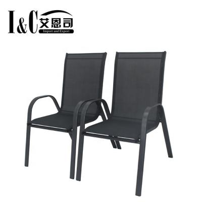 China Durable Patio Chairs Stacking Garden Stacking Sling Chair for sale