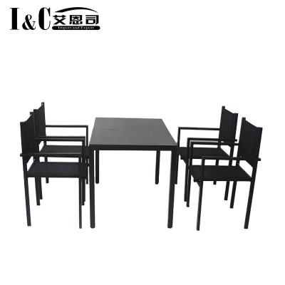 China Durable KD outdoor textilener funiture patio furniture outdoor furniture patio steel furniture for sale