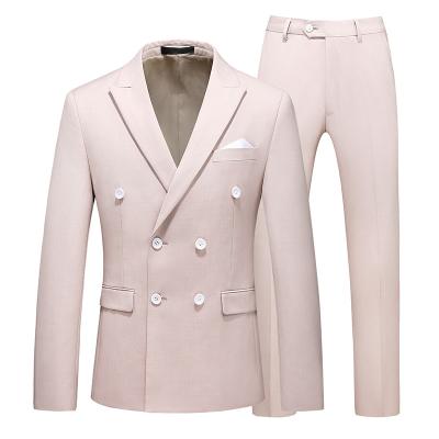 China Suits 2 Pieces Men Suits 2021 Double Breasted Pant Coat Styles for sale