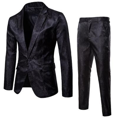 China Casual Suit Floral Blazer Vintage 2 Piece Suits For Men for sale