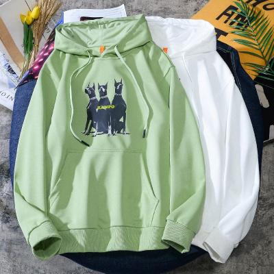 China Anti-wrinkle street print sweatshirt Japanese men and women couples wear loose dog print hoodie for sale