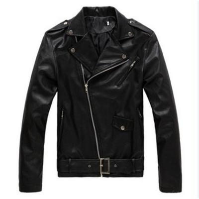 China Wholesale Breathable Cheap Price Clip Zipper Design Leather Asymmetrical Slanted Jackets for sale