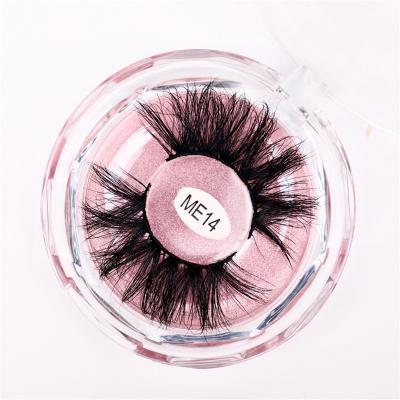 China Natural Long Factory Wholesale 3D Mink Eyelashes 25mm Mink Custom False Eyelash With Packaging Box 3D Mink Eyelashes Vendor for sale