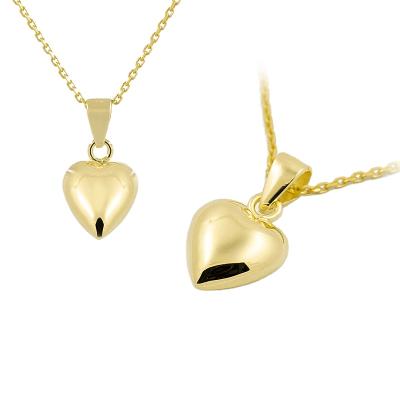 China FASHIONABLE Heart Jewelry Pendant Gold Plated 925 Sterling Silver Pendant Necklace for sale