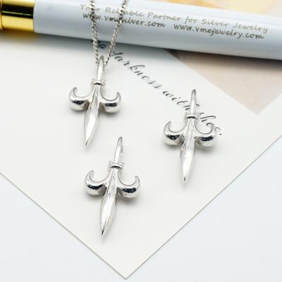 China PSZ-002 plain TRENDY Lily Flower Sterling Silver Charms silver dangle for bracelet and necklace for sale