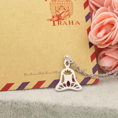 China PSA-B04b-A Casual/Sporty Peace Pendant Necklace 925 Sterling Silver Jewelry Plain Yoga Without Stone for sale