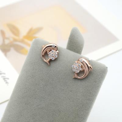 China High Quality Cheap Earrings Wholesale Dophin form S925 Sterling Silver Jewelry 925 silver stud earrings for sale