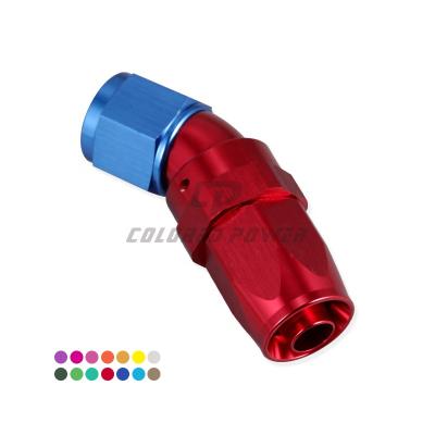 China Racing Parts Aluminum Anodized AN12 AN12 Female Pipe End Swivel One Piece Elbow 30 Degree Adapter for sale