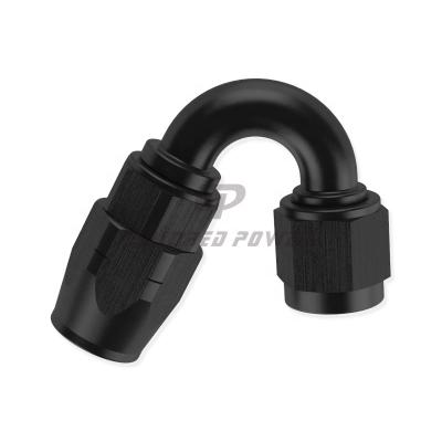 China Car Aluminum Fitting Modification 150 Degree AN6 AN8 AN10 Full Flow Aluminum Fitting Cutter Pipe Ends for sale