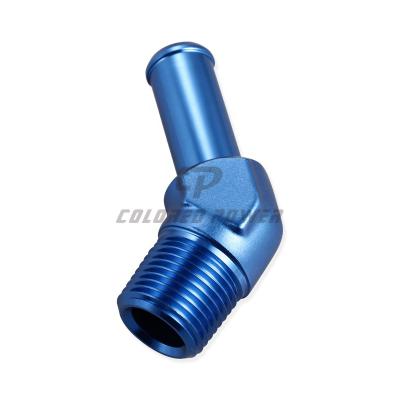 China High Performance Aluminum 45 Degree Burr Male NPT Hose 1/8