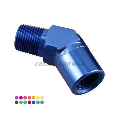 China Forged Fittings High Performance Aluminum 45 Degree 1/8