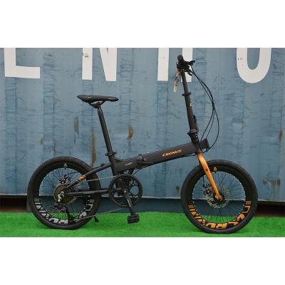 China 2021 Popular Aluminum Alloy Folding Bike Frame 7 Speed ​​20 Inch Folding Bicycles en venta