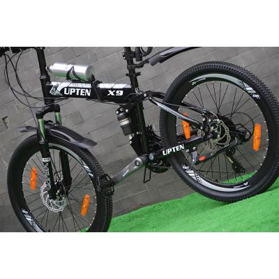 중국 Popular Folding Bike 24 Inch 7 Speed ​​Steel Fram Steel Disc Brake Adult Bicycle 판매용