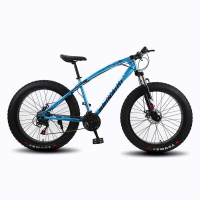 China Flat Land / Street / 26 Inch 21 Speed ​​MTB Inclined Fat Tire Hot Selling Steel Bike For Adults for sale