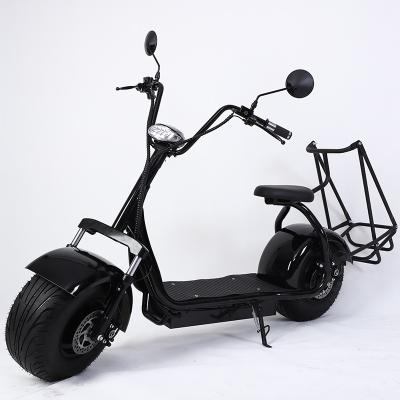 China Large Steel EEC COC EU Wheel Citycoco Golf 2000W Low Person Adult Electric Scooter For Salt Te koop