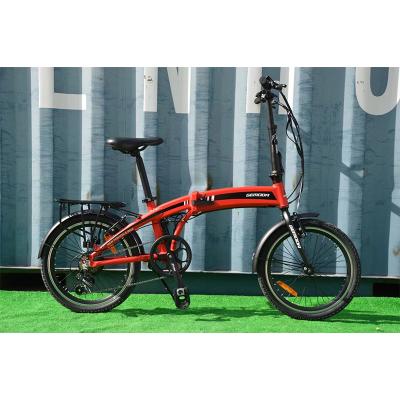 China Hot Sale 36V 250W Motor Aluminum Alloy Folding E Bike 20 Inch Shimano 7 Speed ​​Folding Electric Bike for sale