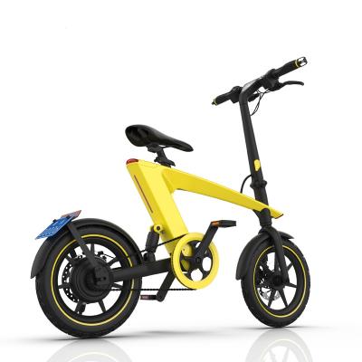 Cina Mini New Design Aluminum Body 250W Ebike 14 Inch Folding Electric Bike With Removable Lithium Battery in vendita