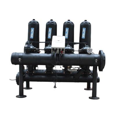 China Smooth Filtration 3 Inch 4 Unit T Type Disc Filter Automatic Backwash Filtration System for sale