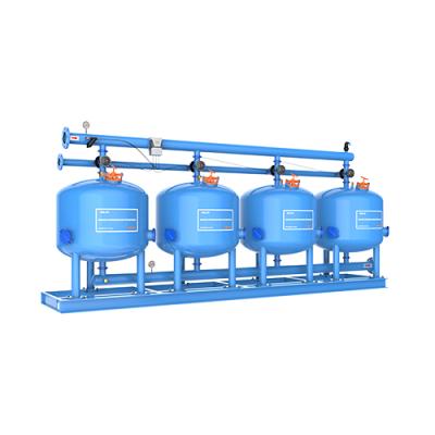 China Automatic Water Filtration 48 Inch Single Chamber 4 Units Sand Media Filtration System For Farmland Irrigation for sale