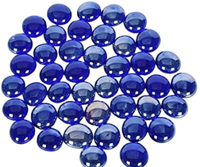 China Modern Cheap Wholesale Flat High Quality Cobalt Blue Glass Bead Fire Glass For Fire Table for sale