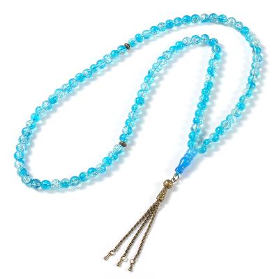 China Natural cheap price gold silver factory YS167 glass malzemesi 99 bead tasbeeh islamic prayer beads for sale