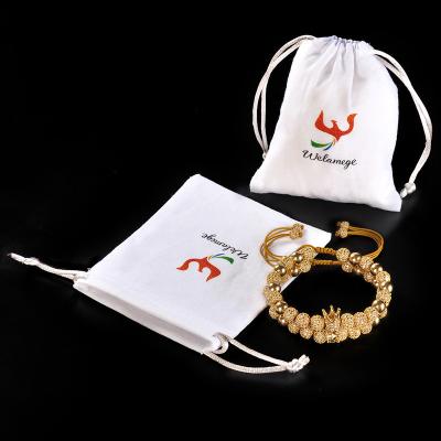 China P02 Customized Simple Modern Soft Canvas Foldable Pouch Logo Washing Durable Draw String Waist Bag Calico Cotton Fabric Drawstring Bag for sale