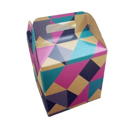 China Biodegradable Pink Shape Packaging Milk Kraft Card Paper Gift Box Custom Color Printing Paper Box for sale