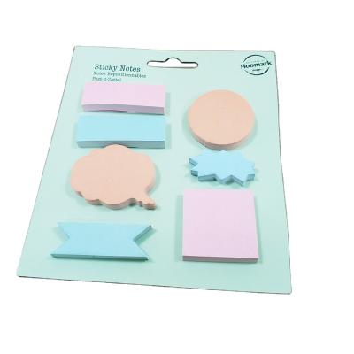 China Self Adhesive Custom Sticky Note Stationery Supplies Memo Pads With Custom Logo for sale