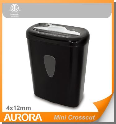 China The Aurora AS600CM plastic paper shredder, 6 sheets (A4) mini 4 x12mm crosscut, Shreding light duty office equipment for home and office normal for sale