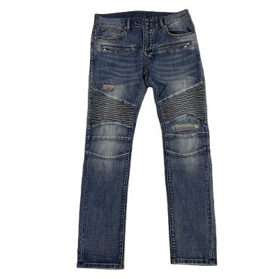 China Breathable YSJ Customized Technics Part Use Mens Jeans 2021 Handsome Feel Elastic Good Jeans Mens Jeans Pants For Men for sale