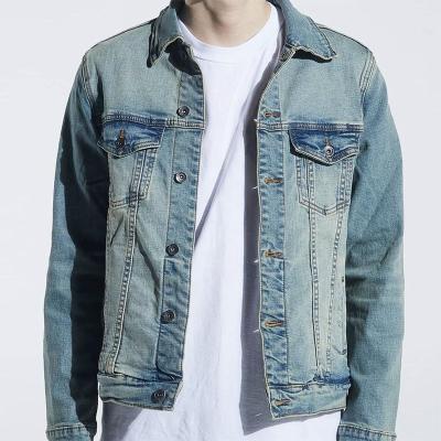 China YSJ Viable Customized New Design High Quality Fashion Popular Mens Denim Jacket 2021 for sale